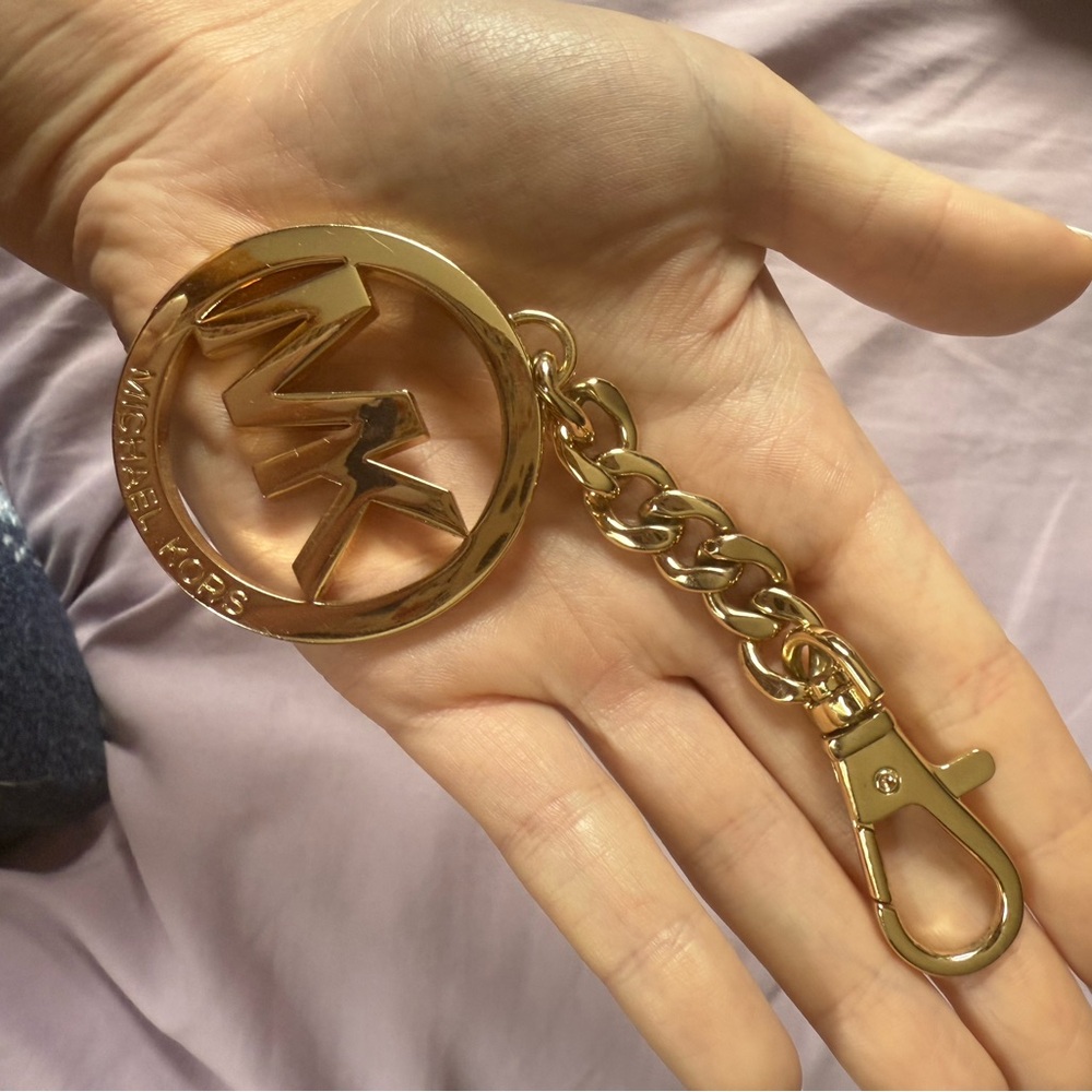 Michael Kors Gold-Tone Key Chain